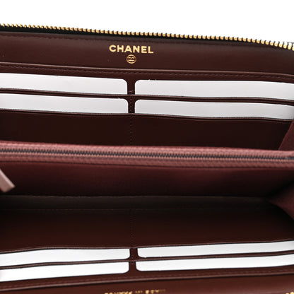 Chanel Caviar Quilted Large Gusset Zip Around Wallet Black 5 of 9