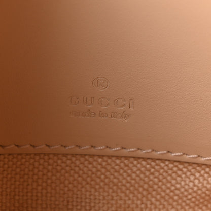 Gucci Calfskin GG Super Mini Debossed Chain Wallet Light Beige 6 of 10