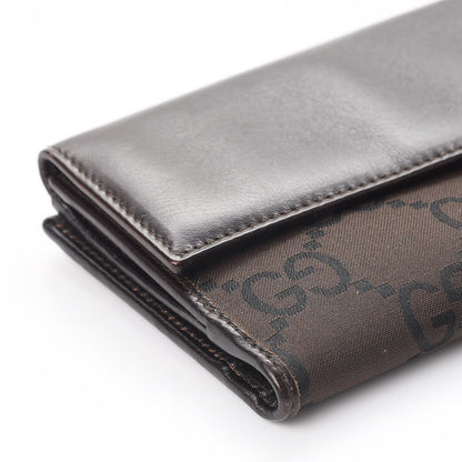 Gucci Canvas Monogram Continental Wallet Brown 8 of 9