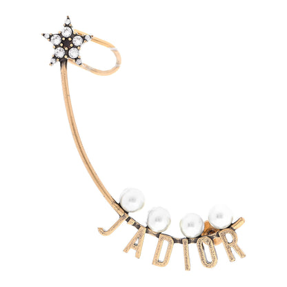 Christian Dior Pearl Crystal J'Adior Earring Gold 1 of 3