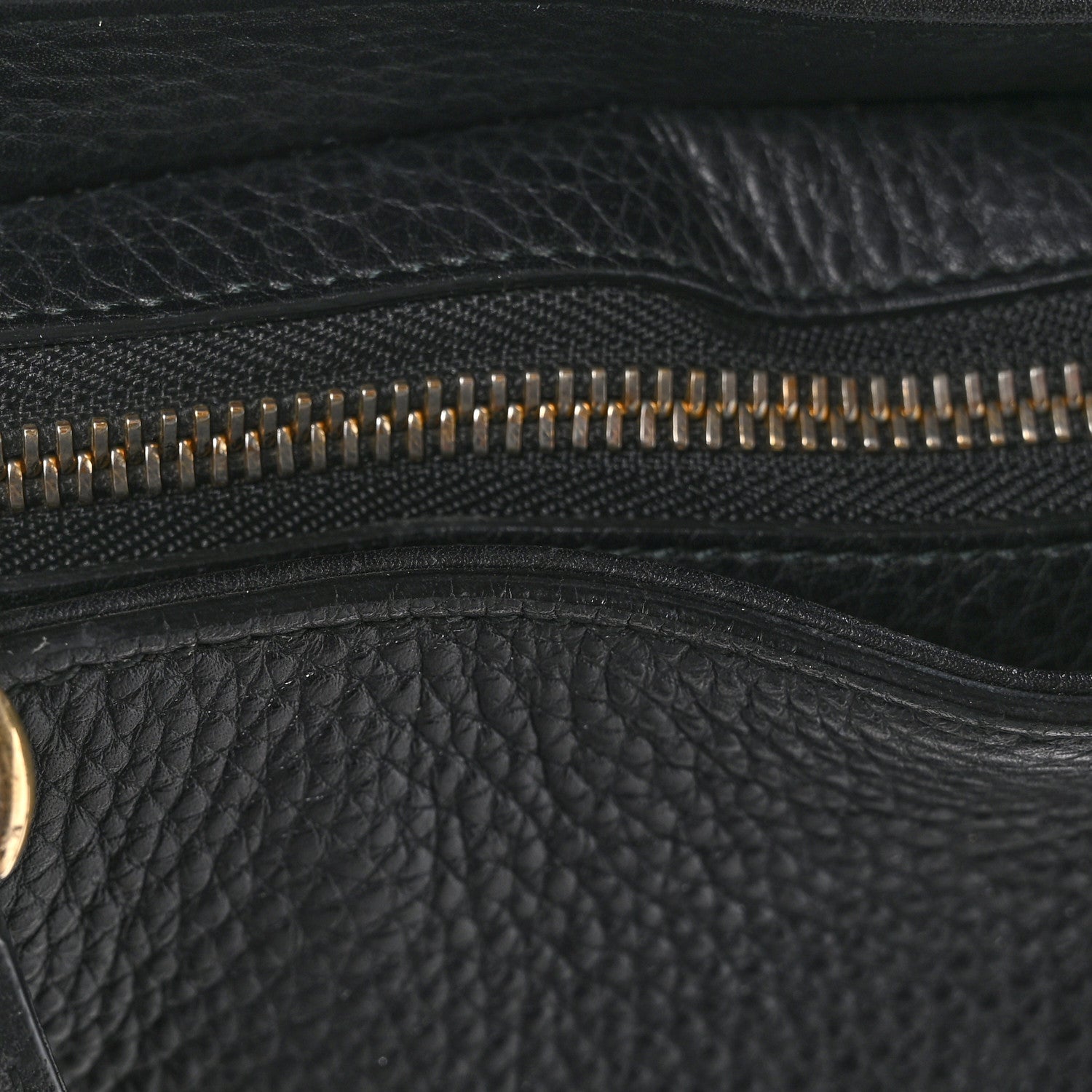 Gucci Pebbled Calfskin Small Soho Top Handle Bag Black 11 of 11