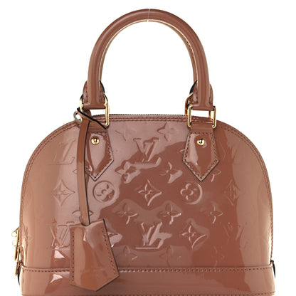 Louis Vuitton Vernis Alma BB Rose Velours 9 of 11
