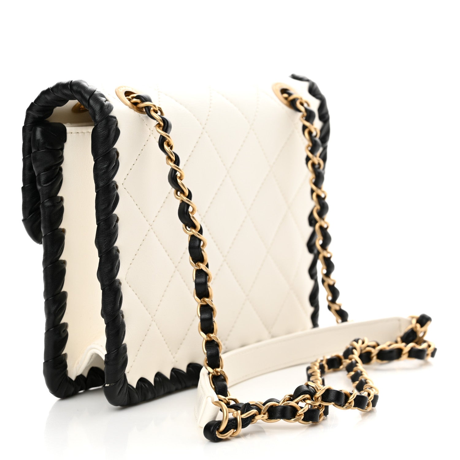 Chanel Braided Calfskin Mini My Own Frame Flap White 3 of 11