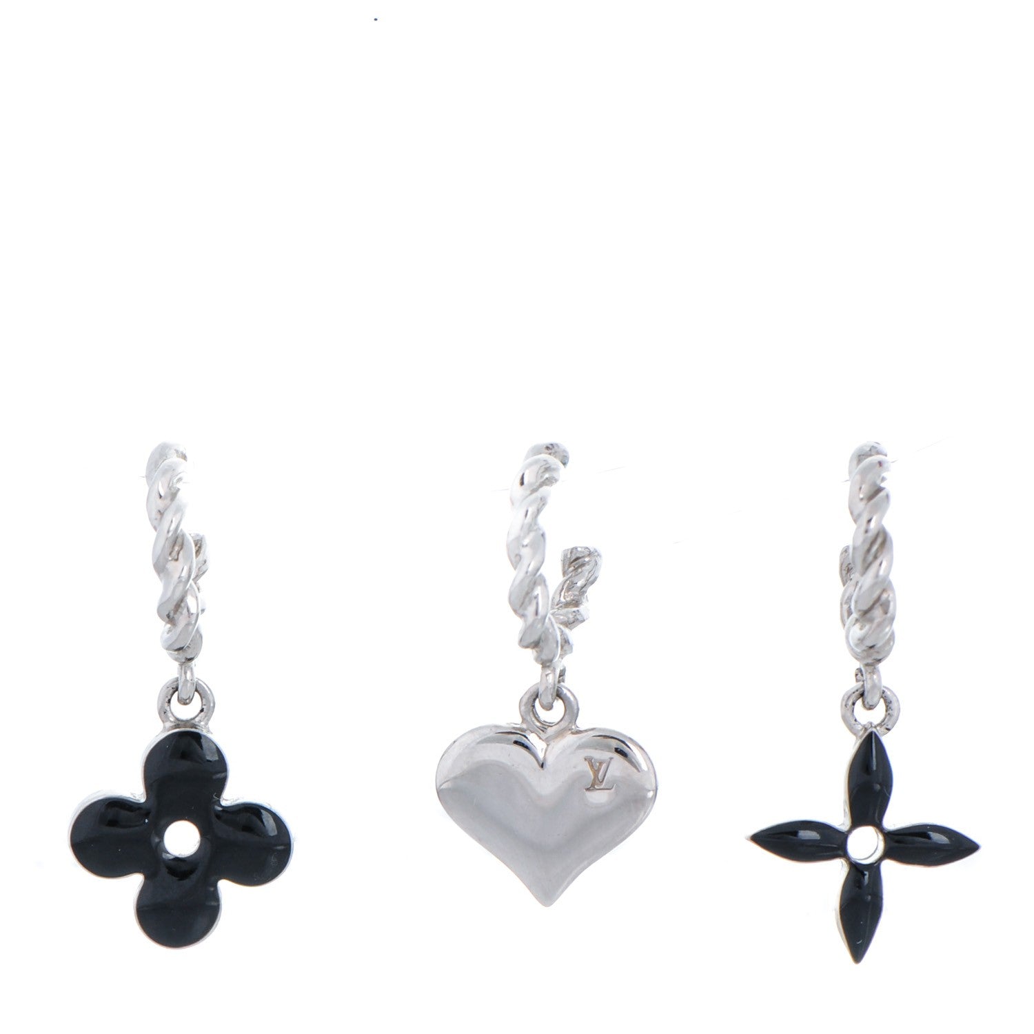 Louis Vuitton Sweet Monogram Earrings Black 1 of 3