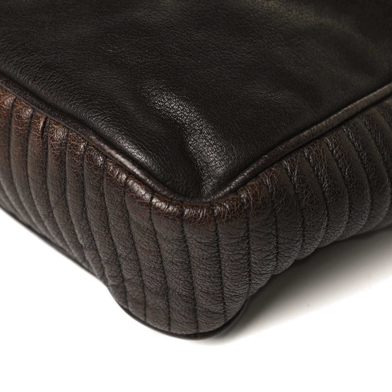 Burberry Grained Calfskin Crossbody Bag Black Brown 9 of 10