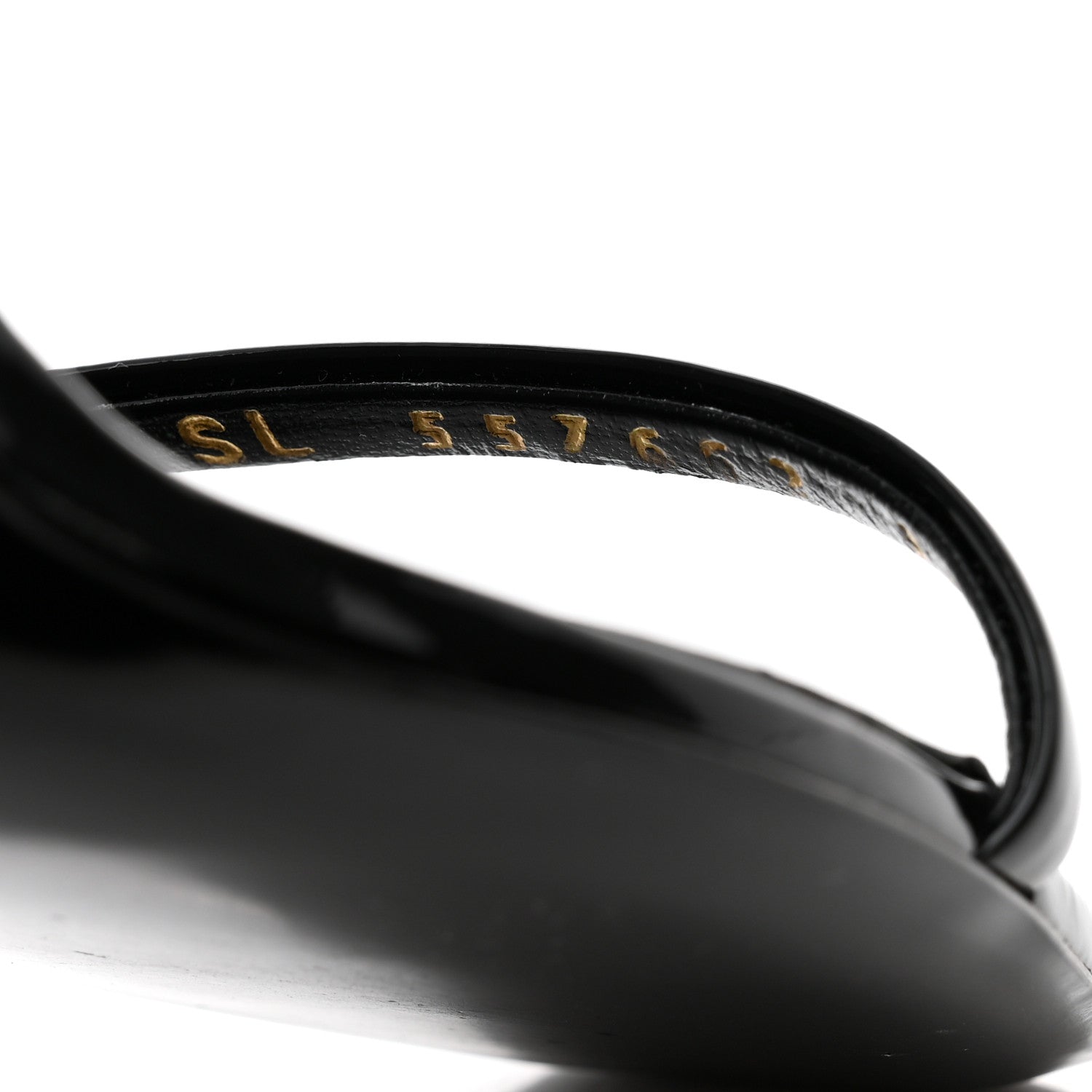 Saint Laurent Patent Calfskin Opyum 110 Sandals 36.5 Black 7 of 8