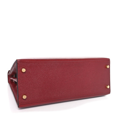 Hermes Courchevel Kelly Sellier 28 Rouge H 4 of 10