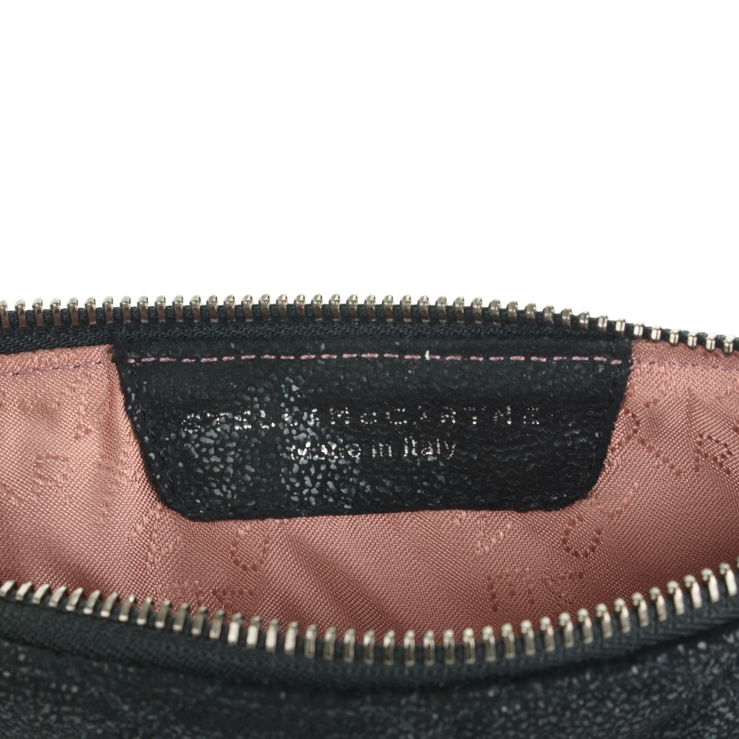 Stella McCartney Shaggy Deer Quilted Falabella Wristlet Black 6 of 7