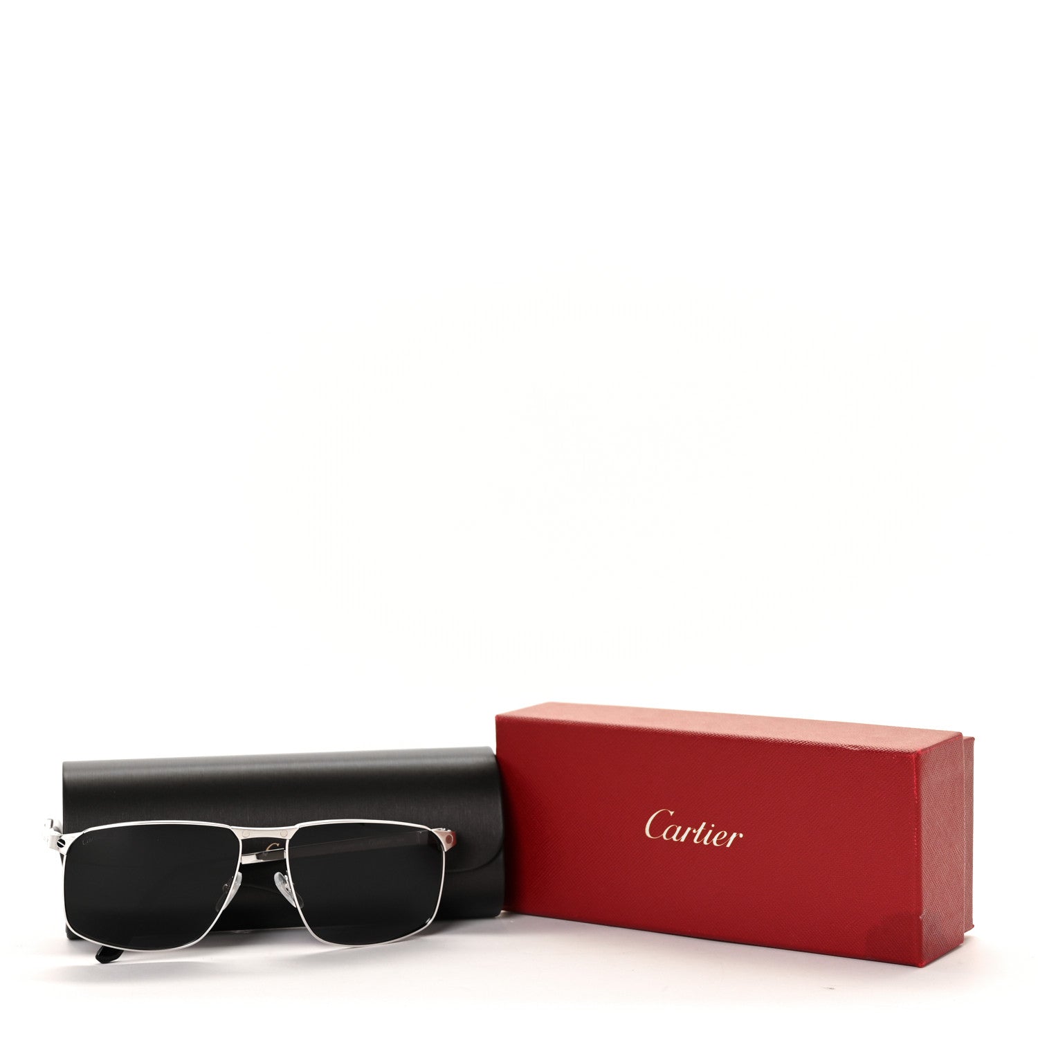 Cartier Metal Pilot Sunglasses CT0322S Silver 8 of 8