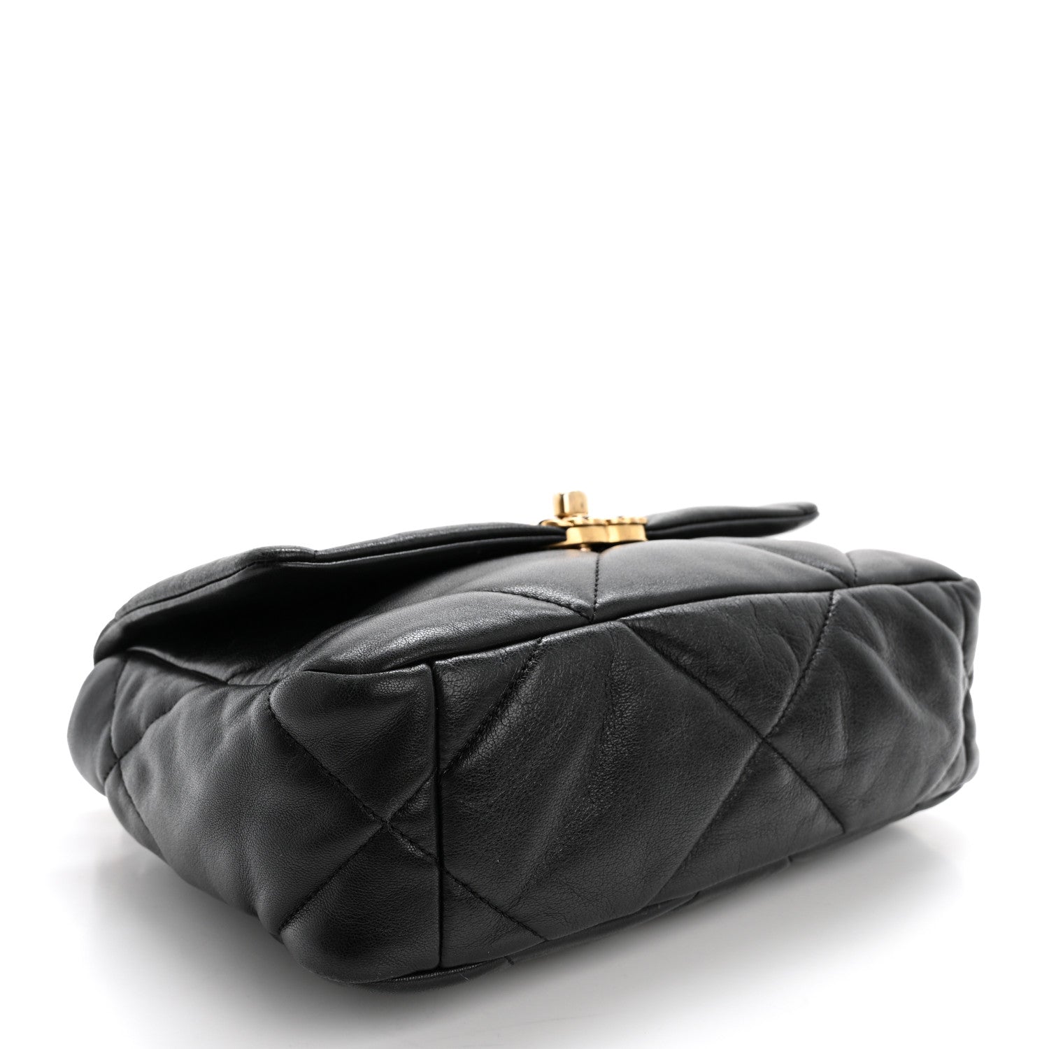 Chanel Goatskin Quilted Medium Chanel 19 Flap Black 4 of 15