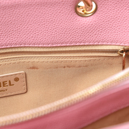 Chanel Caviar Quilted Grand Shopping Tote GST Pink 12 of 14