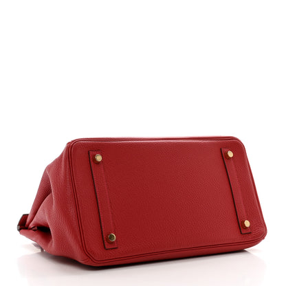 Hermes Togo BIRKIN 30 Rouge Garance 4 of 10