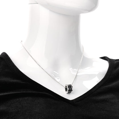 Bulgari Sterling Silver Ceramic Save The Children Pendant Necklace 2 of 9