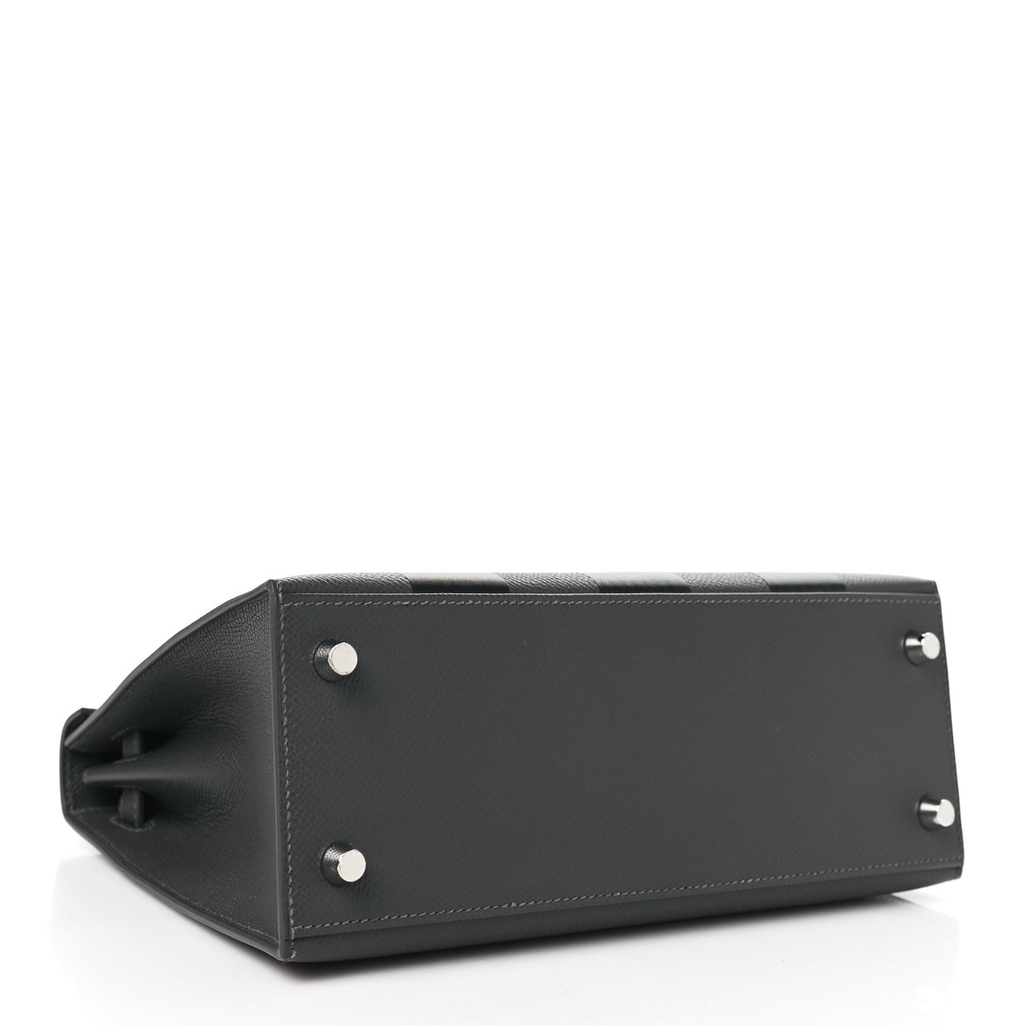 Epsom Tadelakt Chevre Mysore Casaque Etoilee Kelly Sellier 25 Ardoise Black Vert Peppermint