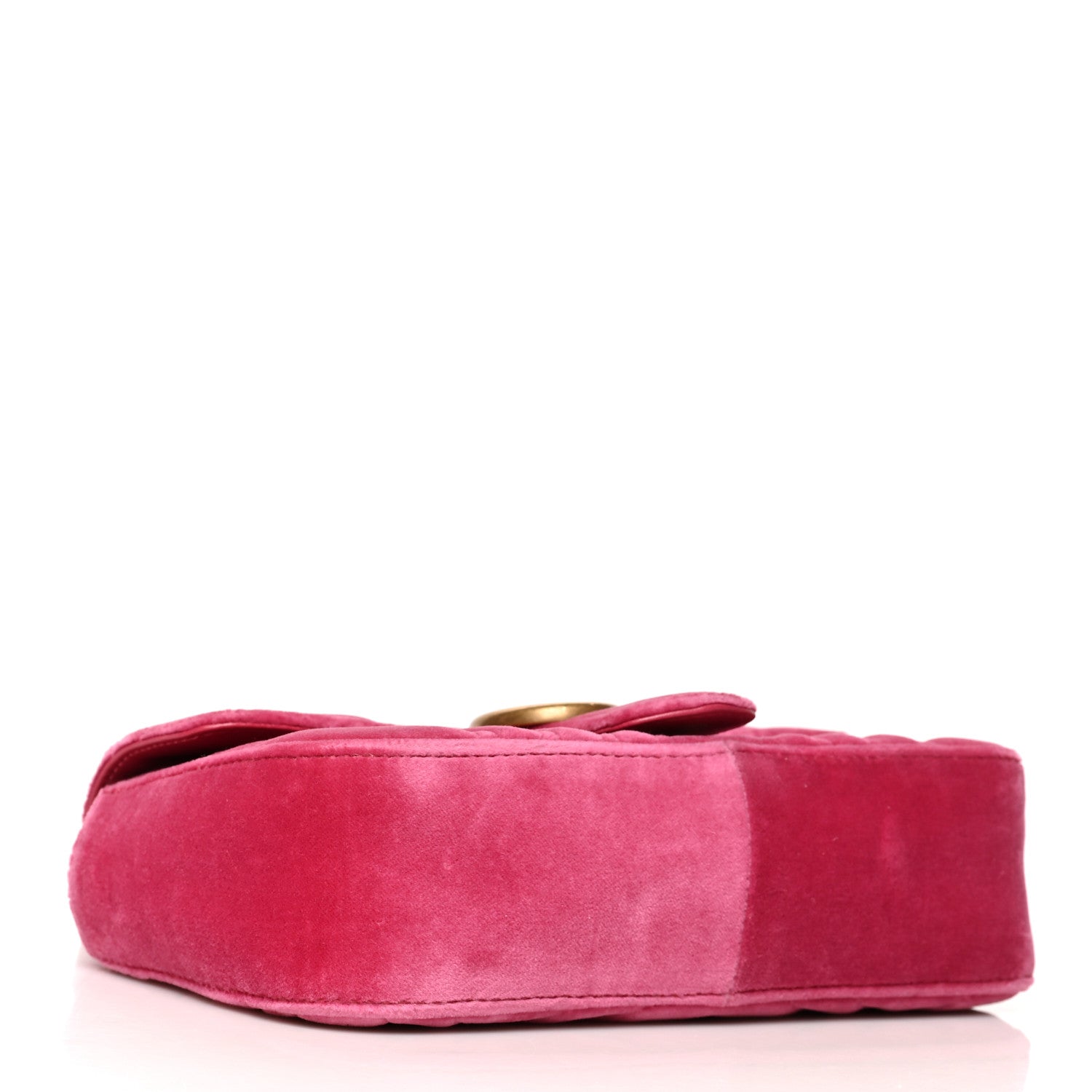 Gucci Velvet Matelasse Mini GG Marmont Shoulder Bag Light Raspberry Rose 4 of 10