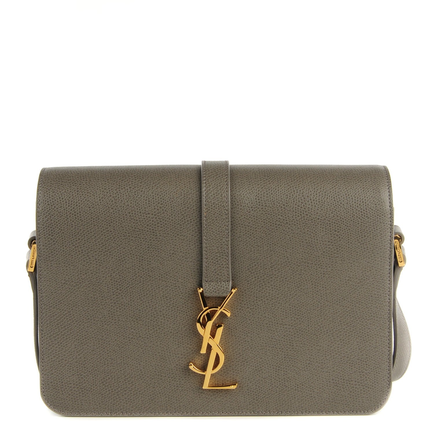 Saint Laurent Textured Calfskin Medium Classic Monogram Universite Bag Fog 1 of 8