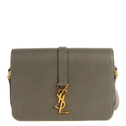 Saint Laurent Textured Calfskin Medium Classic Monogram Universite Bag Fog 1 of 8
