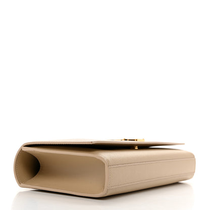 Saint Laurent Grain De Poudre Classic Monogram Cassandre Clutch Nude Powder 4 of 7