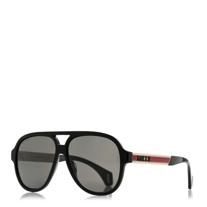 Gucci Aviator Web Sunglasses GG0463S Black 1 of 8