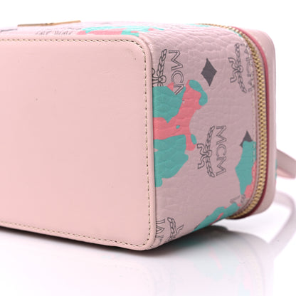 MCM Visetos Floral Leopard Vanity Case Pink 8 of 9