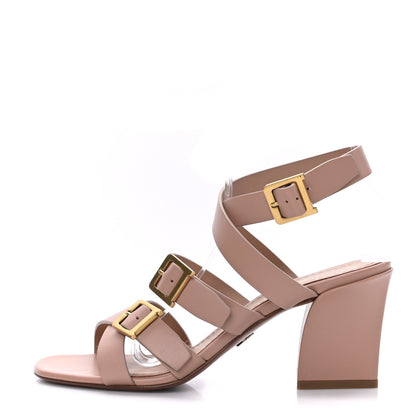 Christian Dior Calfskin Double D 70mm Sandals 38 Rose De Vents 1 of 8