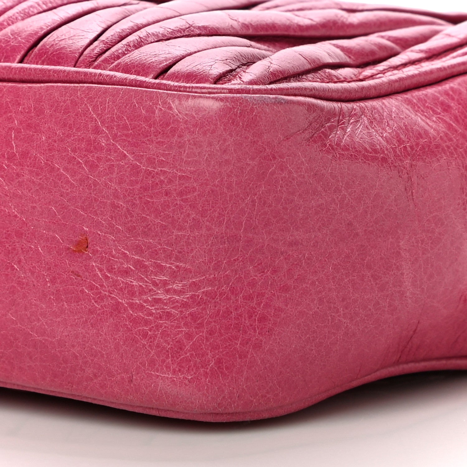 Miu Miu Vitello Lux Matelasse Double Zip Shoulder Bag Peonia 11 of 14
