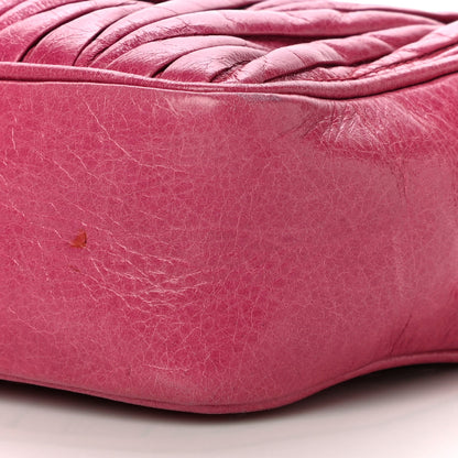 Miu Miu Vitello Lux Matelasse Double Zip Shoulder Bag Peonia 11 of 14