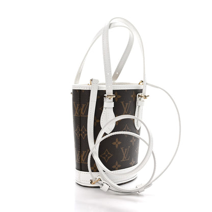 Louis Vuitton Monogram LV Match Nano Bucket Bag White 4 of 9