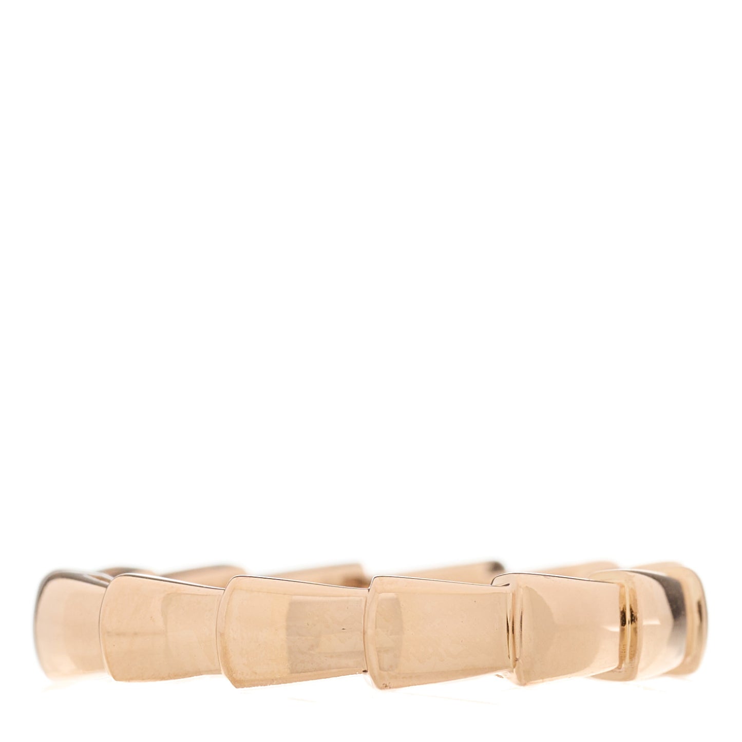 18K Rose Gold Serpenti Viper Band Ring 53 6.5