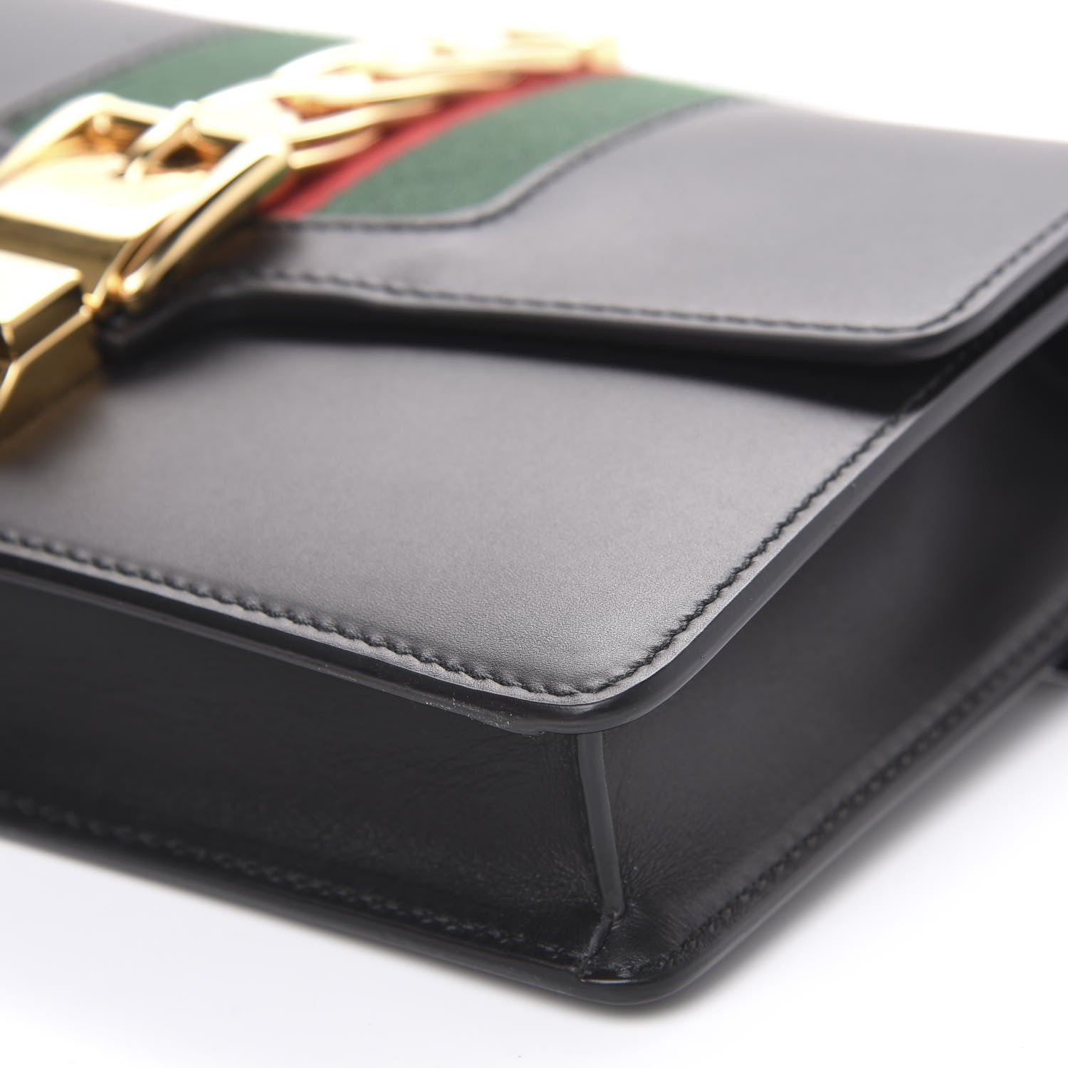 Gucci Calfskin Sylvie Belt Bag Black 8 of 10