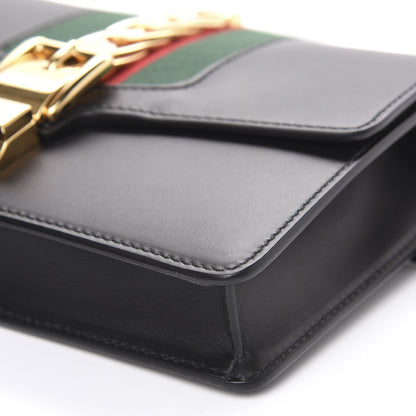 Gucci Calfskin Sylvie Belt Bag Black 8 of 10