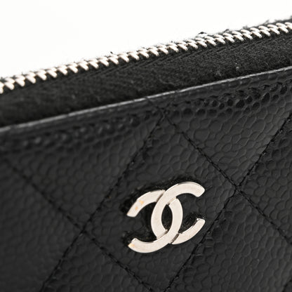Chanel Caviar Quilted Zip Coin Purse Black 11 of 12