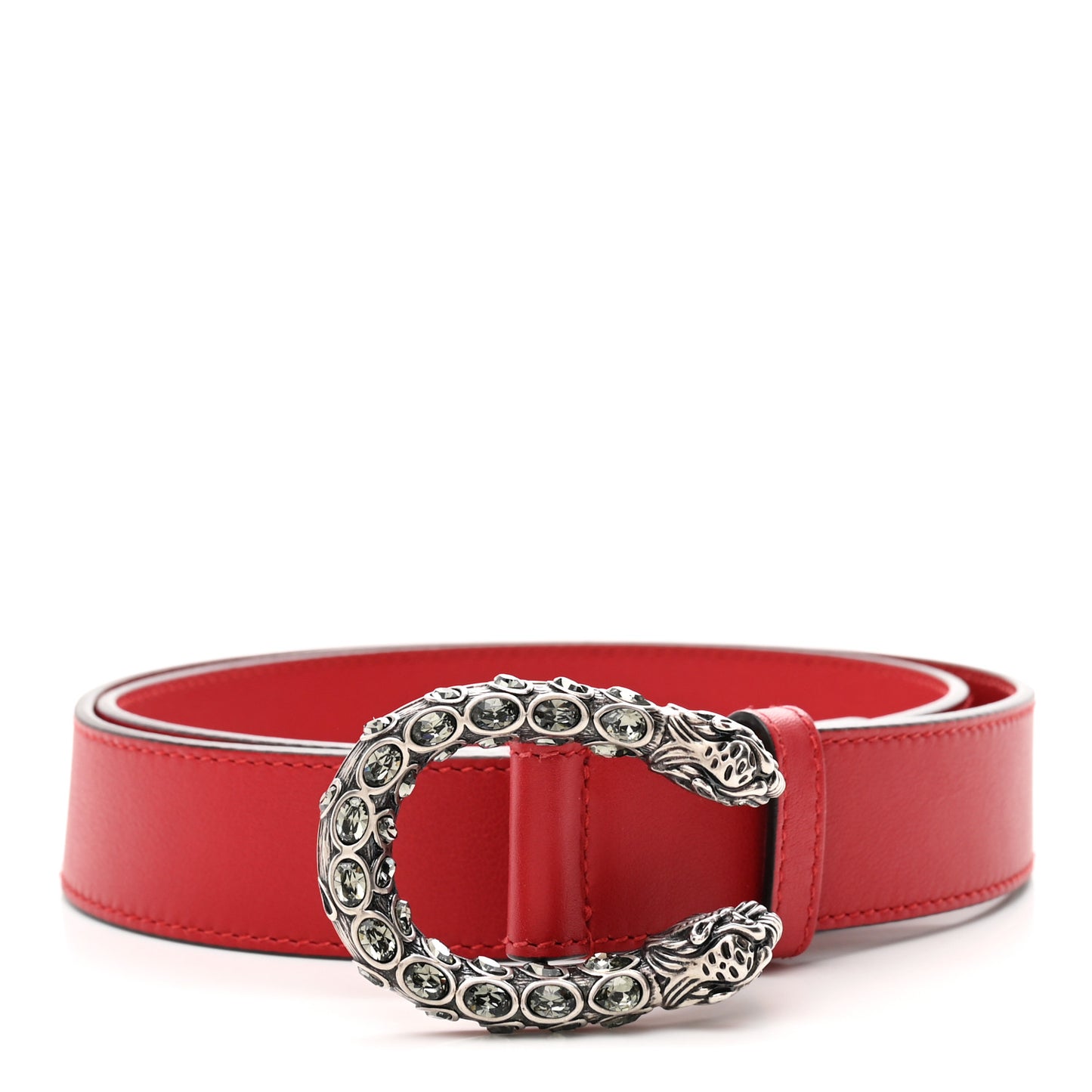 Moon Calfskin Crystal Dionysus 30mm Belt 85 34 Red