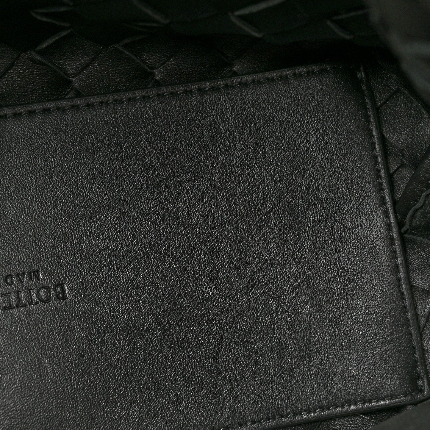 Nappa Intrecciato Small Andiamo Shoulder Bag Black