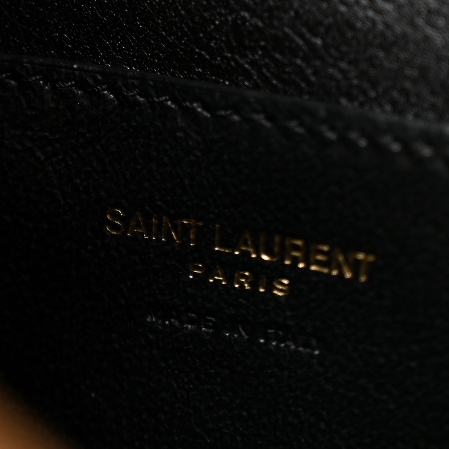 Saint Laurent Supple Lambskin Small Cassandre Chain Pouch Dark Cork 5 of 10