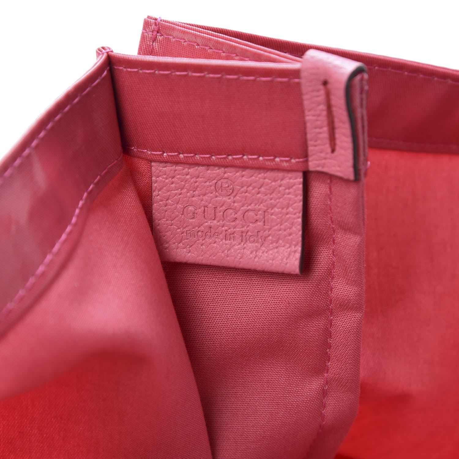 Gucci Patent Canvas Frame Logo Vertical Tote Glam Pink 7 of 9