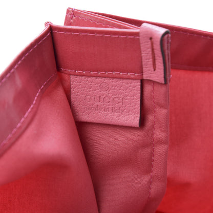 Gucci Patent Canvas Frame Logo Vertical Tote Glam Pink 7 of 9