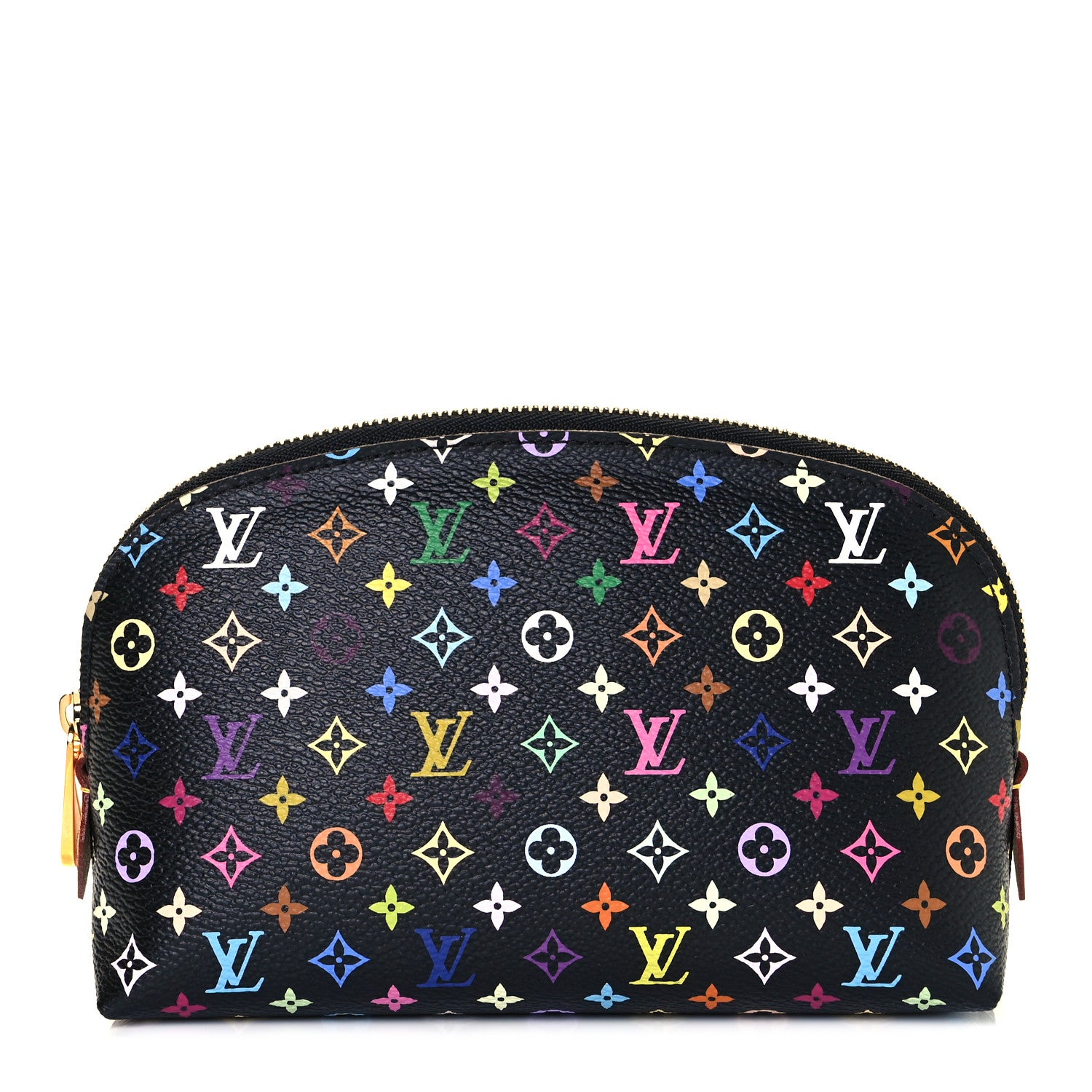 Louis Vuitton Monogram Multicolor Cosmetic Pouch Black Grenade 1 of 9