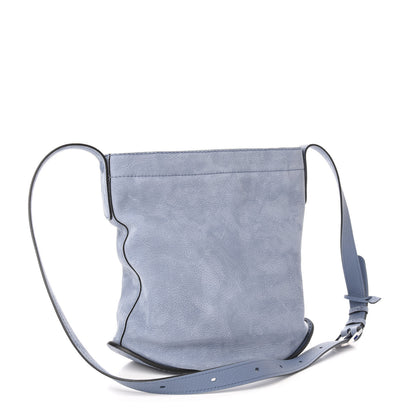 Delvaux Nubuck Santiag Pin Daily Shoulder Bag Denim II 3 of 9