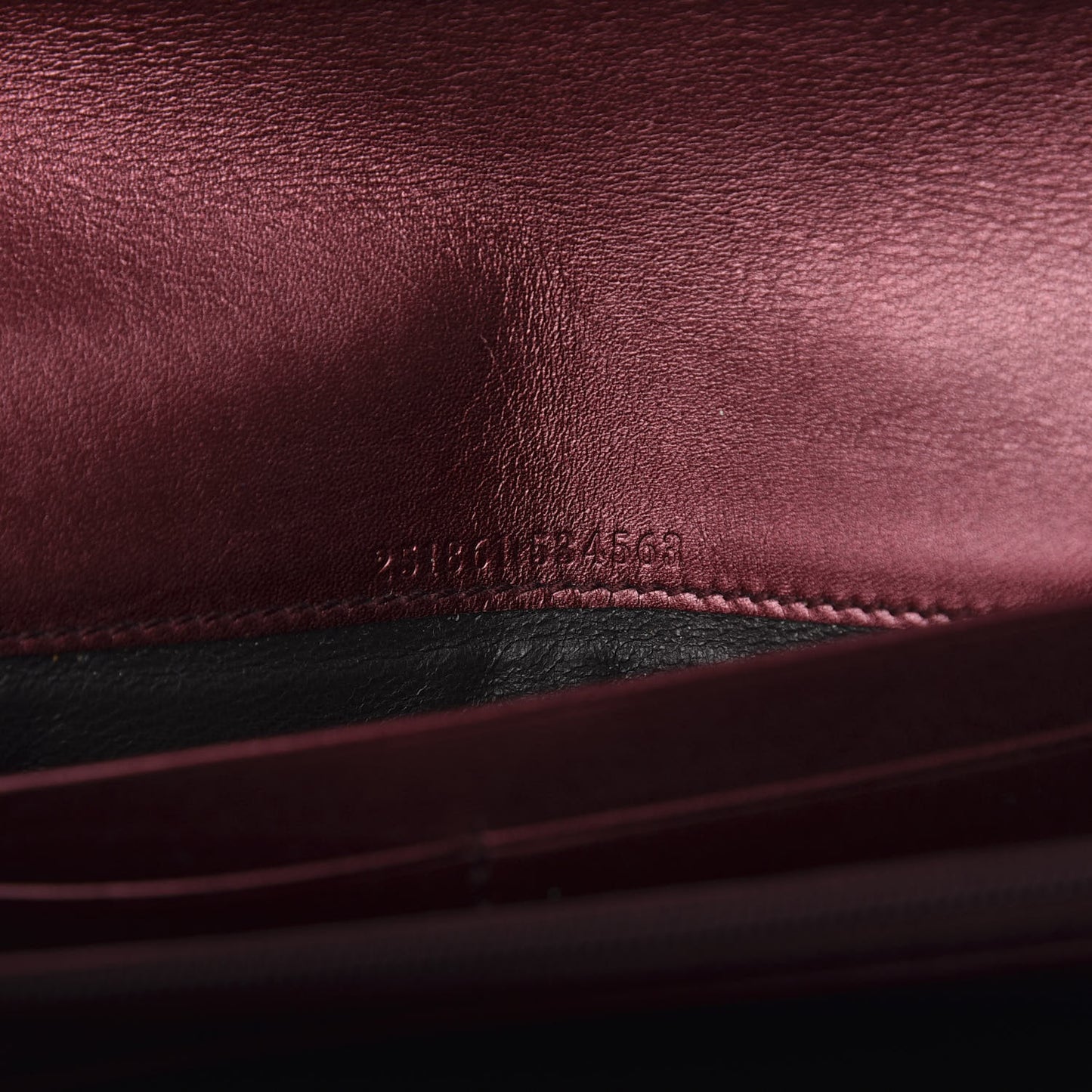 Shine Guccissima Lovely Heart Continental Wallet Scarlatto