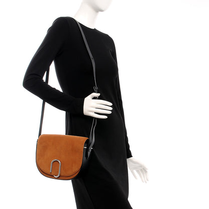 3.1 Phillip Lim 3.1 Suede Calfskin Alix Saddle Crossbody Bag Maple Black 2 of 7