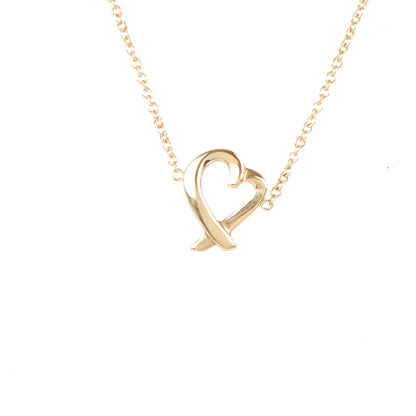 Tiffany 18K Yellow Gold Paloma Picasso Loving Heart Necklace 3 of 7