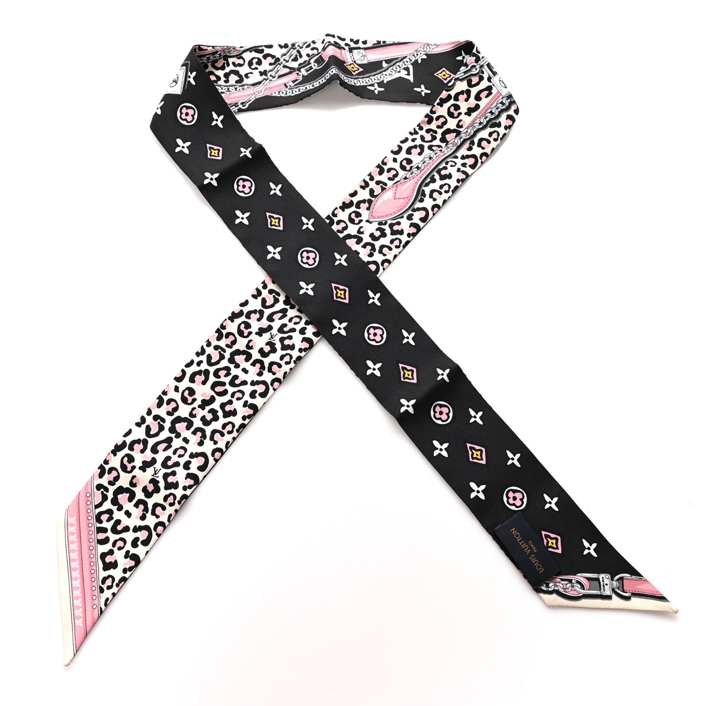 Silk Monogram Wild At Heart BB Bandeau Black