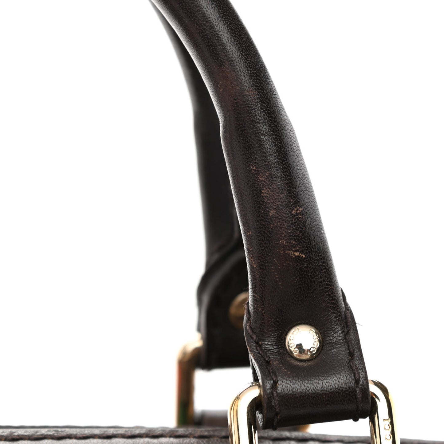 Monogram Vintage Web Medium Boston Dark Brown