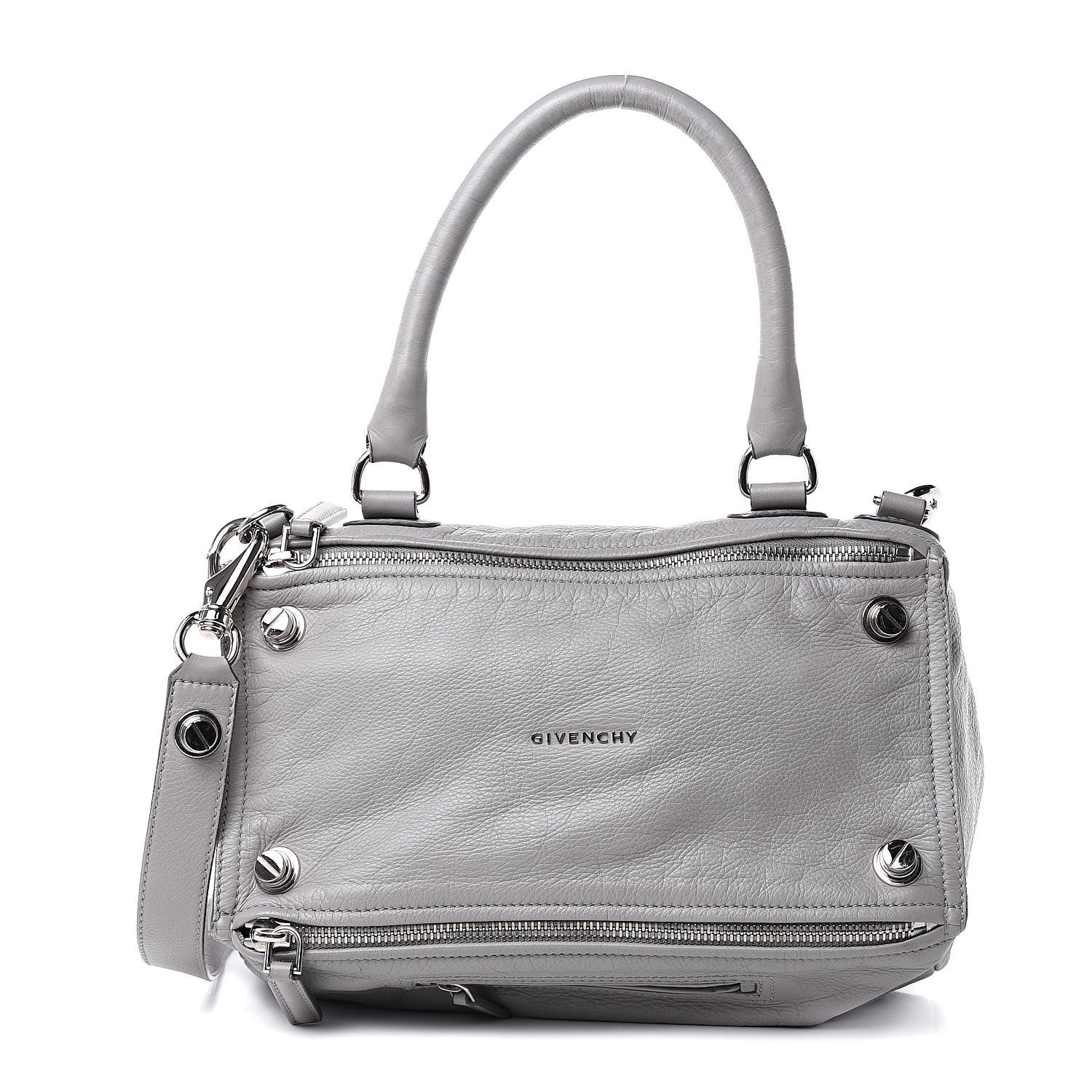 Givenchy Calfskin Medium Bolt Stud Pandora Pearl Grey 1 of 16