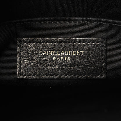 Saint Laurent Calfskin Matelasse Monogram Lou Camera Bag Black 6 of 11