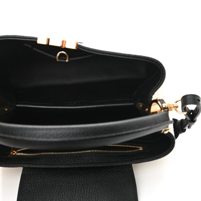 Louis Vuitton Canvas Taurillon Capucines MM Black 5 of 10