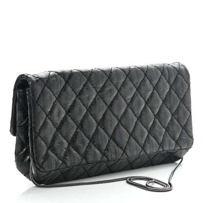 Chanel Metallic Calfskin Striped 2.55 Reissue Flap Black 3 of 7