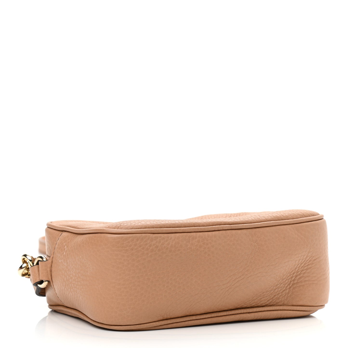 Pebbled Calfskin Small Soho Disco Bag Camelia