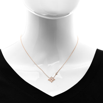 Louis Vuitton 18K Pink Gold Diamond Pink Mother of Pearl Color Blossom BB Star Pendant Necklace 2 of 5